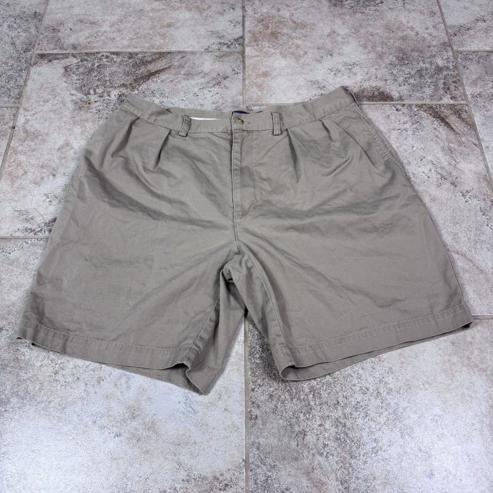 Polo‎ Ralph Lauren Tyler Chino Shorts Beige Mens Pleated 9" Size 38 Preppy
